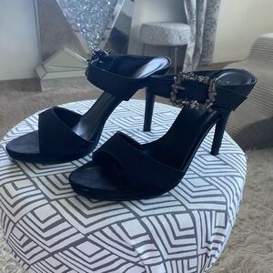 Vince Camuto Black Embellished Heels